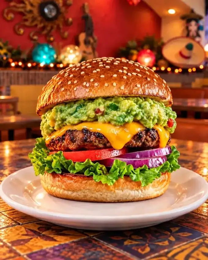 Burger Guacamole de La Parrilla Tap